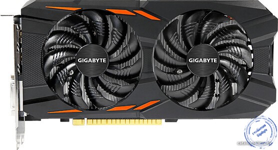 видеокарт Gigabyte GeForce GTX 1050 Ti Windforce OC